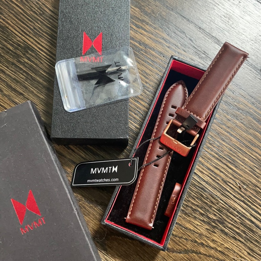 MVMT leather watch band